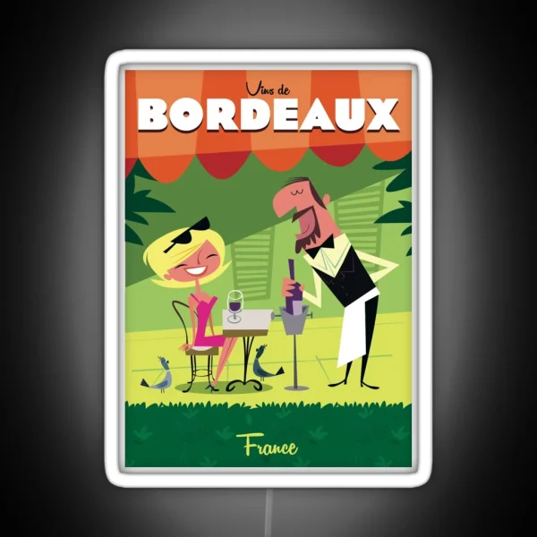 Bordeaux Poster RGB Neon Sign