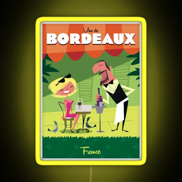 Bordeaux Poster RGB Neon Sign