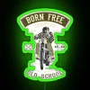 Born Free Custom Motorcycle RGB Neon Sign - Image 4