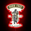 Born Free Custom Motorcycle RGB Neon Sign - Image 2