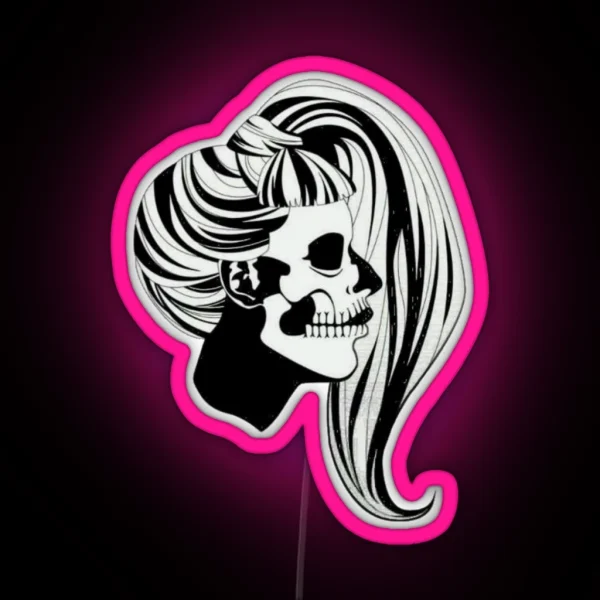 Born This Way Skull RGB Neon Sign