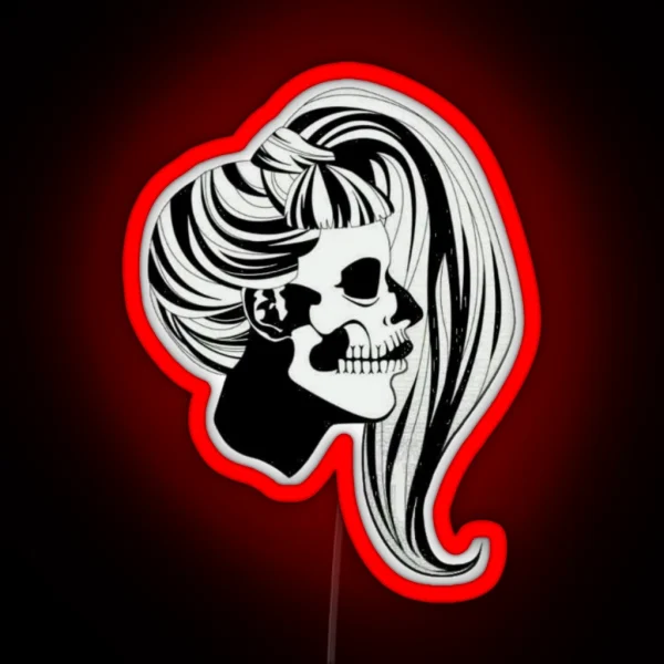 Born This Way Skull RGB Neon Sign