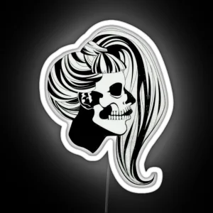 Born This Way Skull RGB Neon Sign