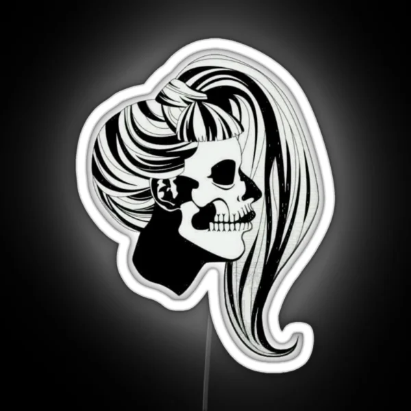 Born This Way Skull RGB Neon Sign