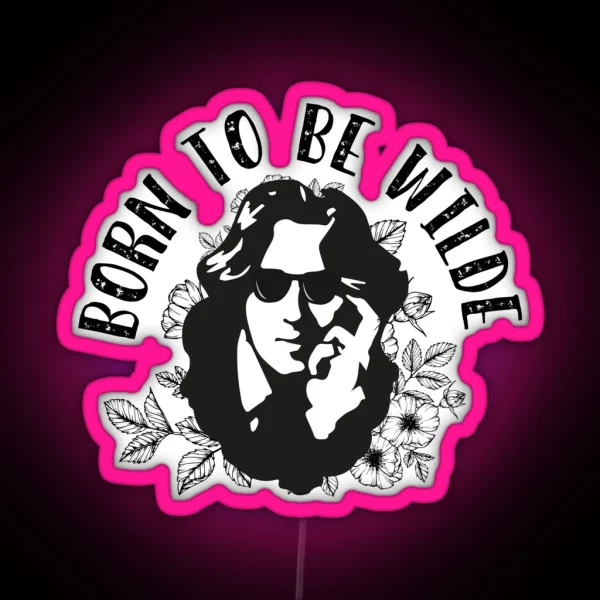 Born To Be Wilde RGB Neon Sign