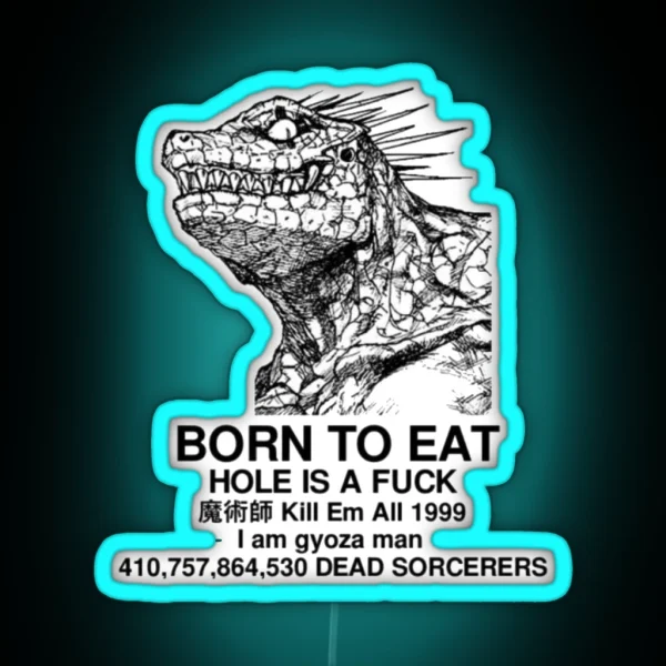 Born To Eat RGB Neon Sign