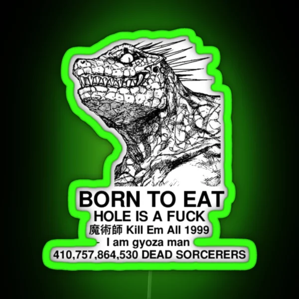 Born To Eat RGB Neon Sign