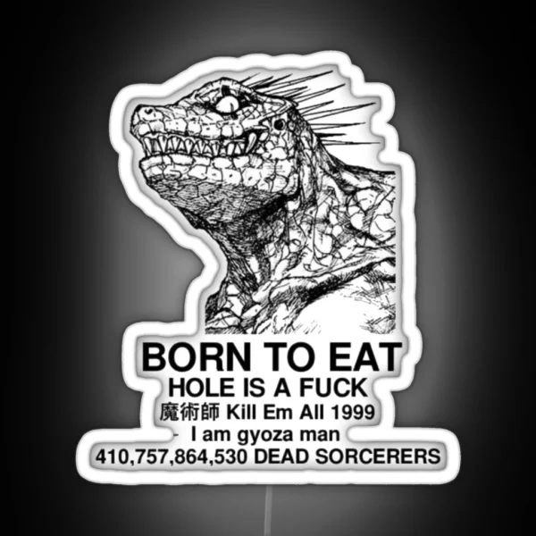 Born To Eat RGB Neon Sign