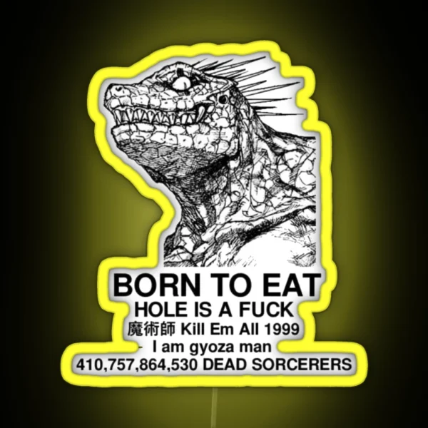 Born To Eat RGB Neon Sign