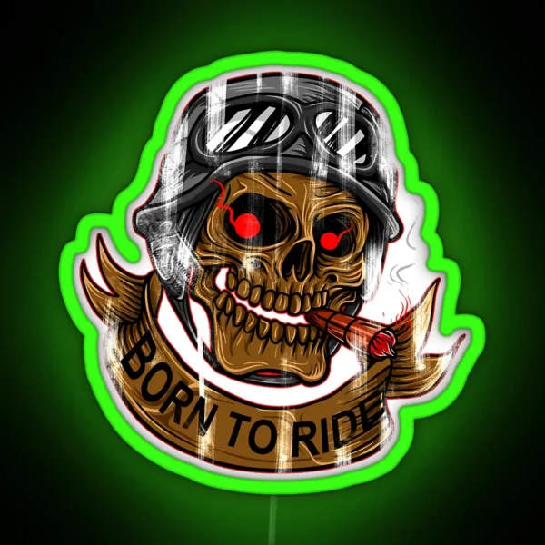 Born To Ride 3 RGB Neon Sign