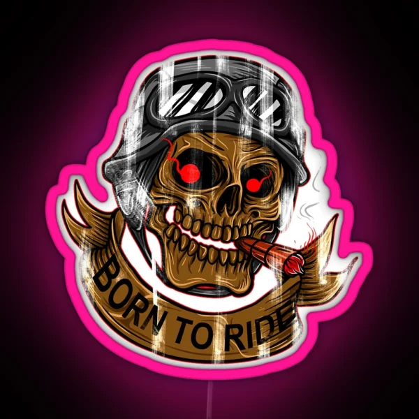 Born To Ride 3 RGB Neon Sign