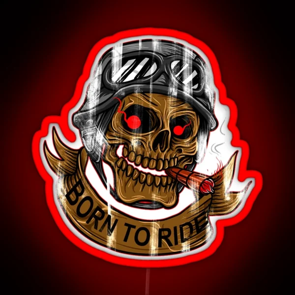 Born To Ride 3 RGB Neon Sign