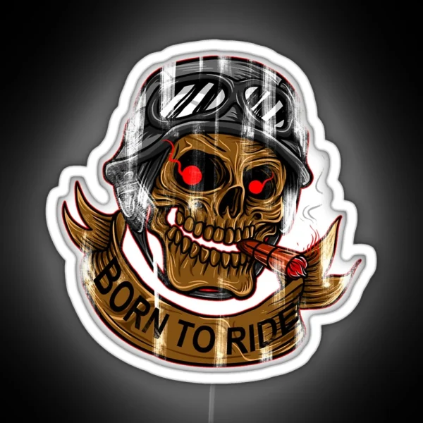 Born To Ride 3 RGB Neon Sign