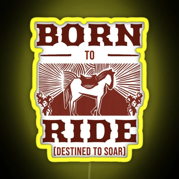 Born To Ride Destined To Soar RGB Neon Sign