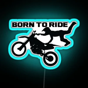 Born To Ride Motocross RGB Neon Sign