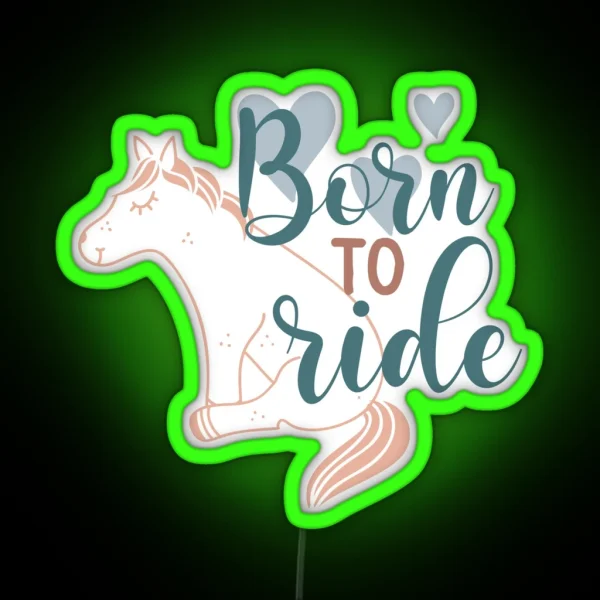 Born To Ride RGB Neon Sign