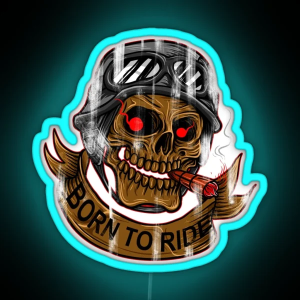 Born To Ride RGB Neon Sign