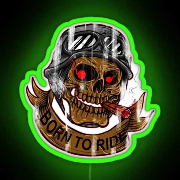 Born To Ride RGB Neon Sign