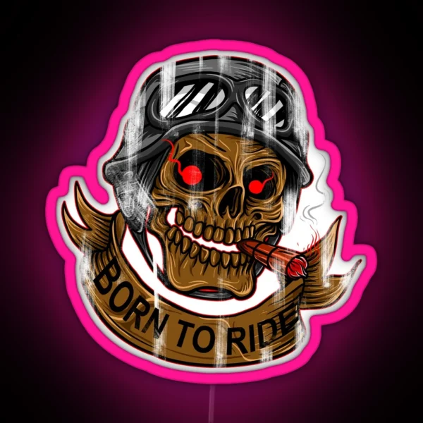 Born To Ride RGB Neon Sign