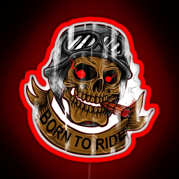 Born To Ride RGB Neon Sign