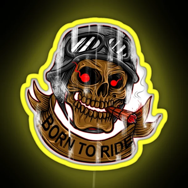 Born To Ride RGB Neon Sign