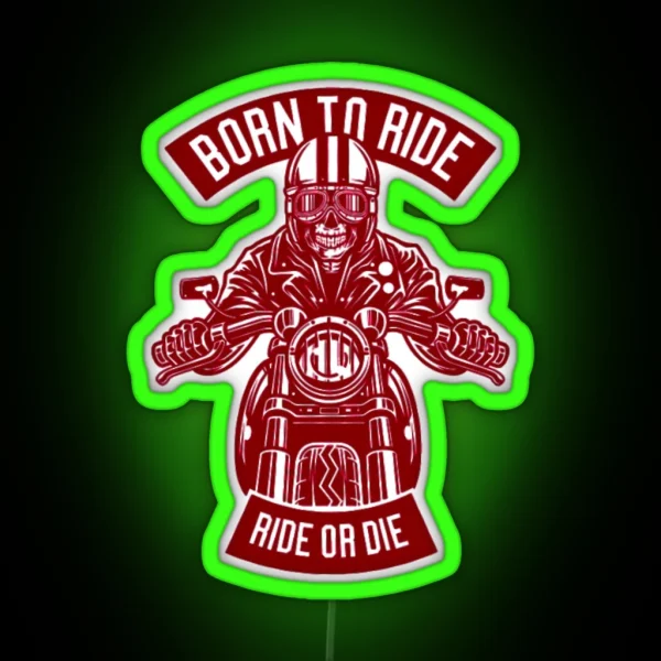 Born To Ride RGB Neon Sign