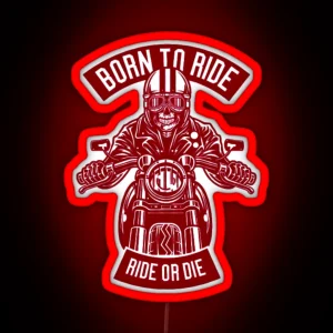 Born To Ride RGB Neon Sign