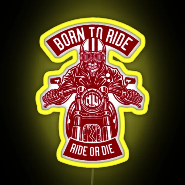 Born To Ride RGB Neon Sign