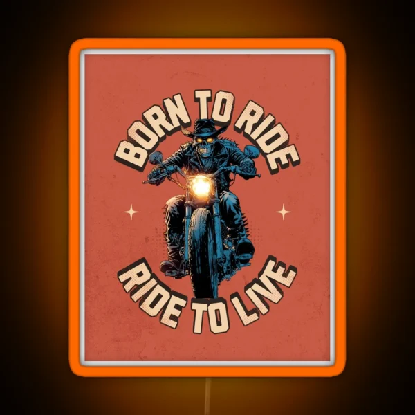 Born To Ride RGB Neon Sign