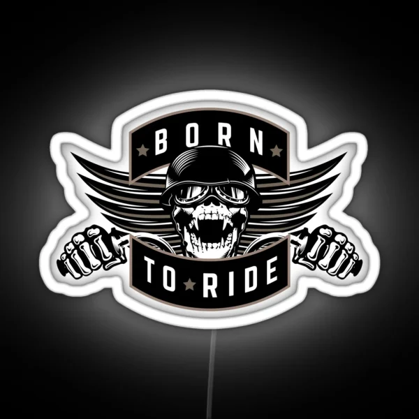 Born To Ride RGB Neon Sign