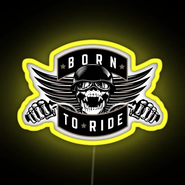 Born To Ride RGB Neon Sign