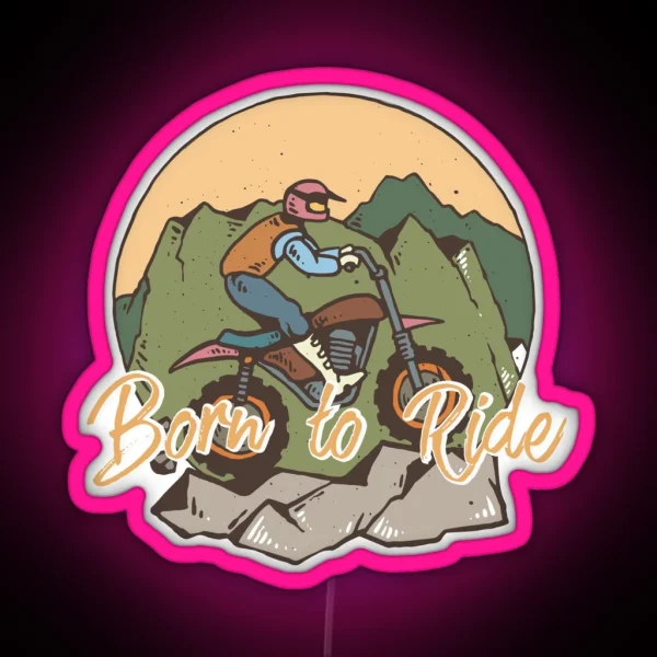 Born To Ride RGB Neon Sign