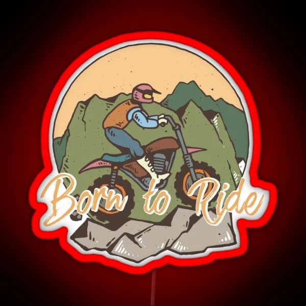 Born To Ride RGB Neon Sign