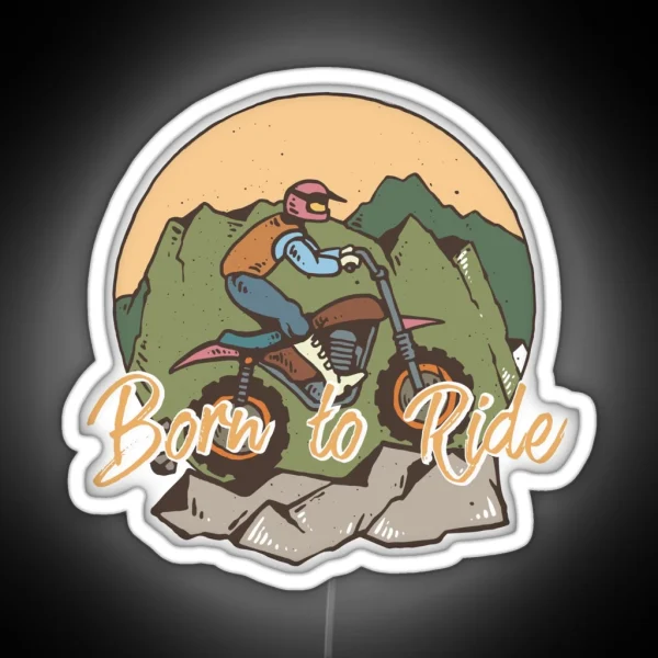 Born To Ride RGB Neon Sign