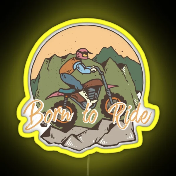Born To Ride RGB Neon Sign