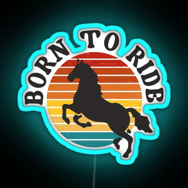 Born To Ride RGB Neon Sign