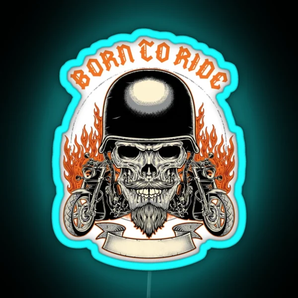 Born To Ride RGB Neon Sign