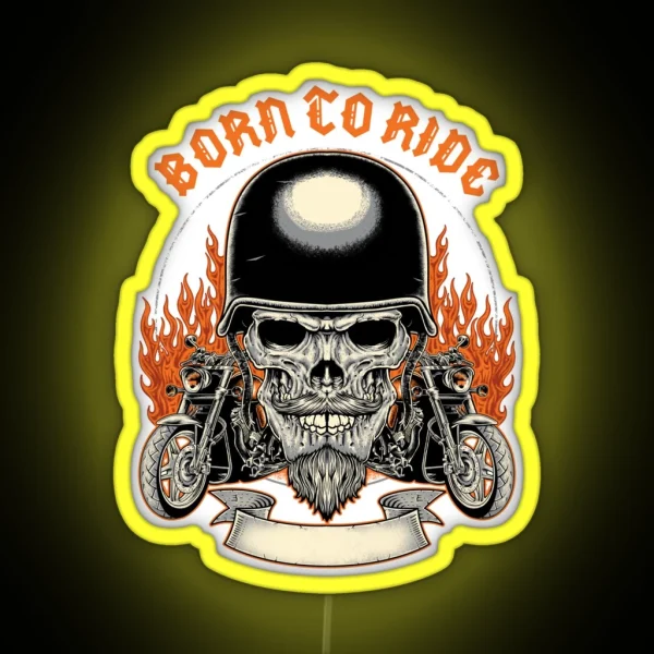 Born To Ride RGB Neon Sign