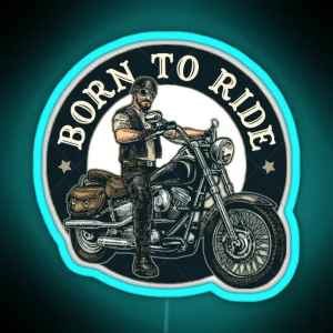 Born To Ride RGB Neon Sign