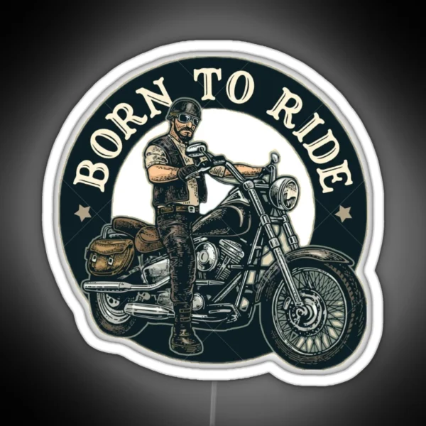 Born To Ride RGB Neon Sign