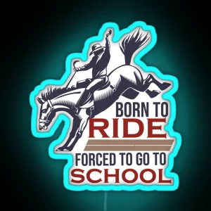 Born To Ride Rider Design RGB Neon Sign