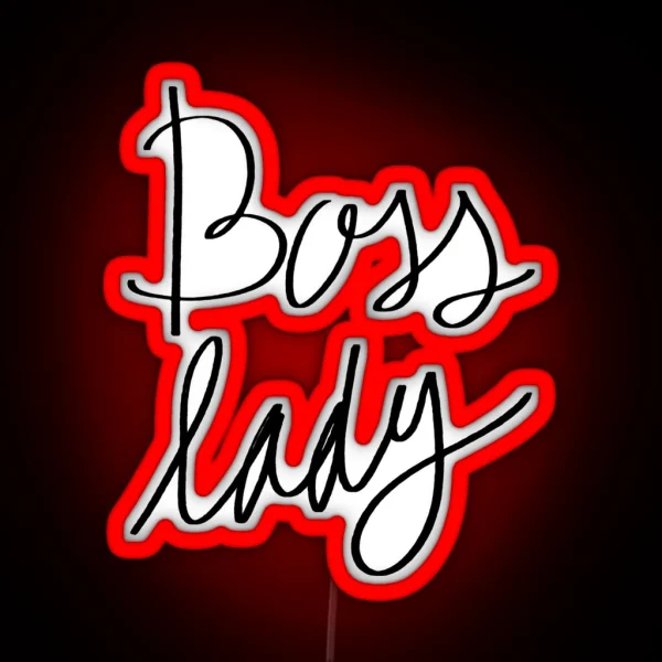 Boss Lady Black By Get It Girl Fitness RGB Neon Sign