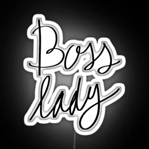 Boss Lady Black By Get It Girl Fitness RGB Neon Sign