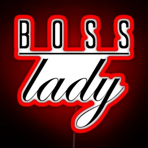 Boss Lady Design RGB Neon Sign