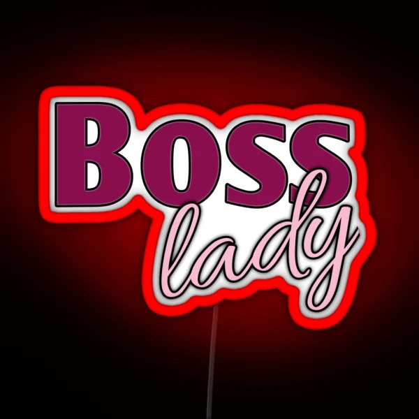 Boss Lady Entrepreneur RGB Neon Sign