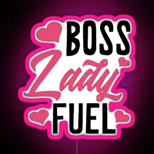 Boss Lady Fuel Black RGB Neon Sign