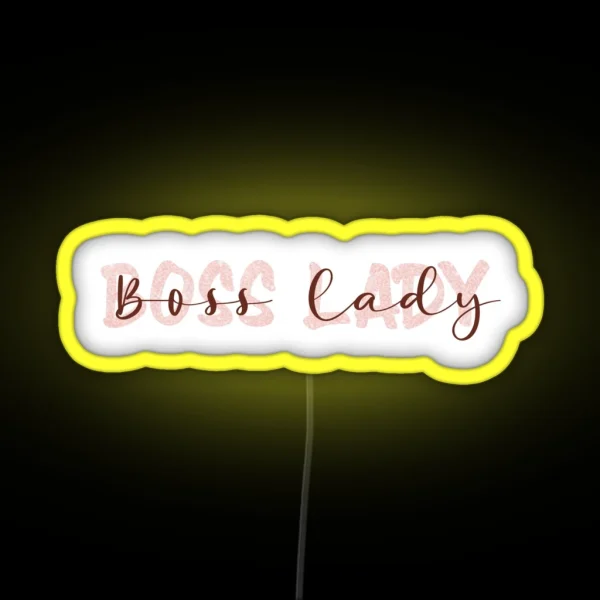 Boss Lady Led RGB Neon Sign