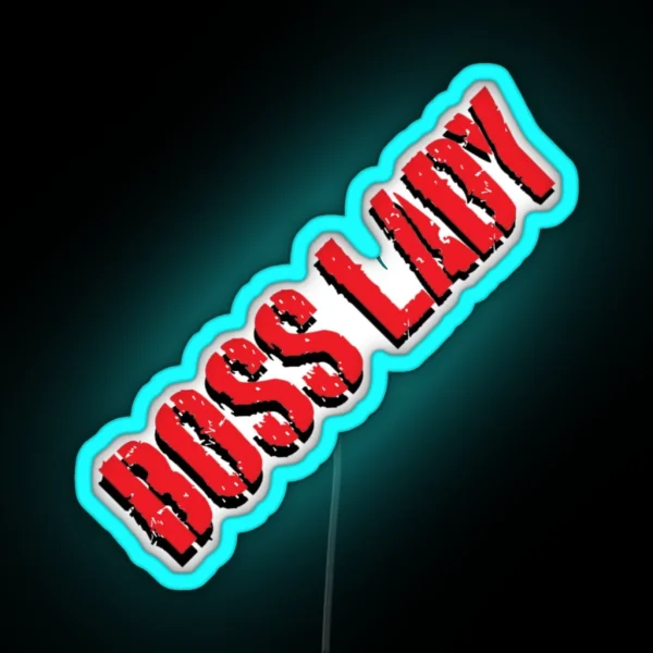 Boss Lady Red RGB Neon Sign