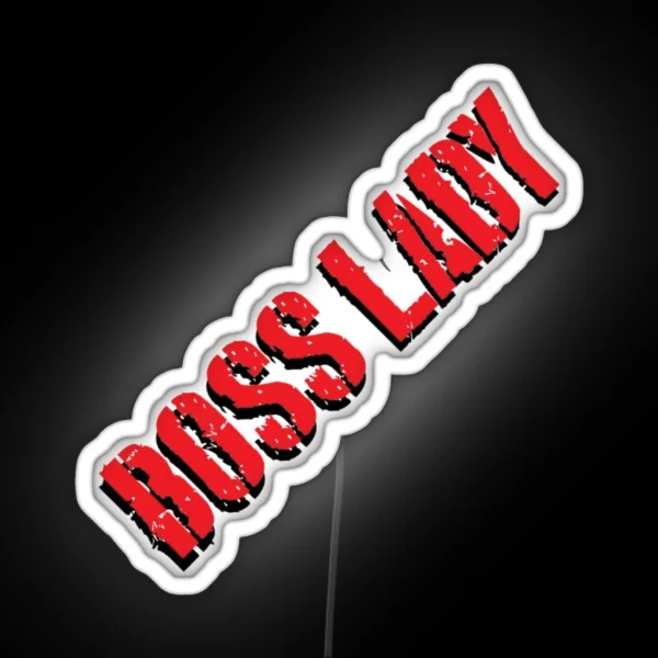 Boss Lady Red RGB Neon Sign