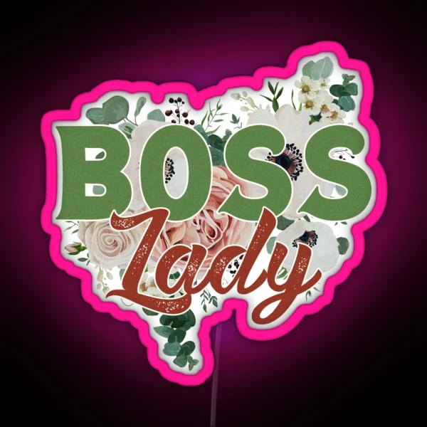 Boss Lady RGB Neon Sign
